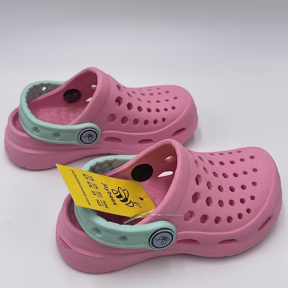 NWT Joybees Kids’ Active Clog - Soft Pink / Mint, Size 6/7 - Picture 6 of 14